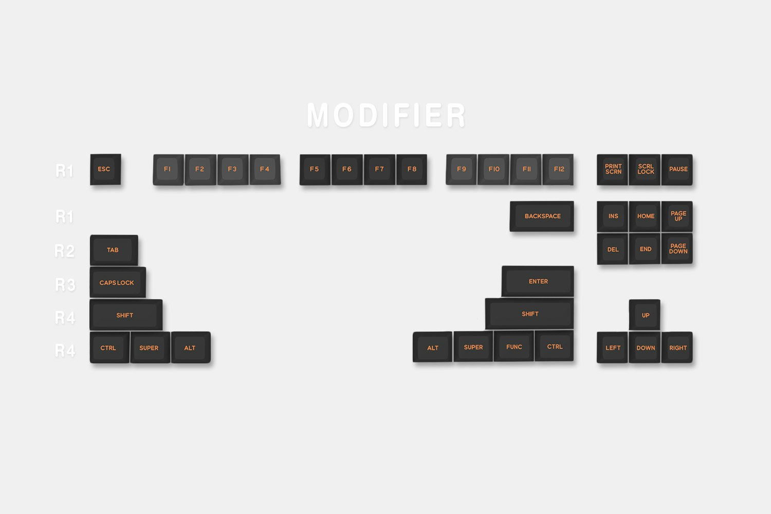 DOMIKEY ABS Doubleshot SA Orange Dolch Set