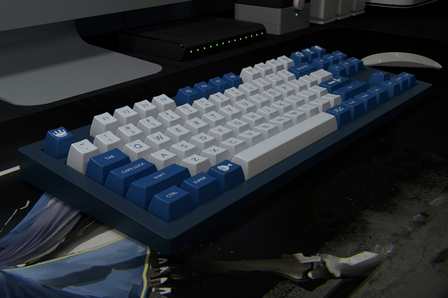 DOMIKEY Knight SA Doubleshot Keycap Set