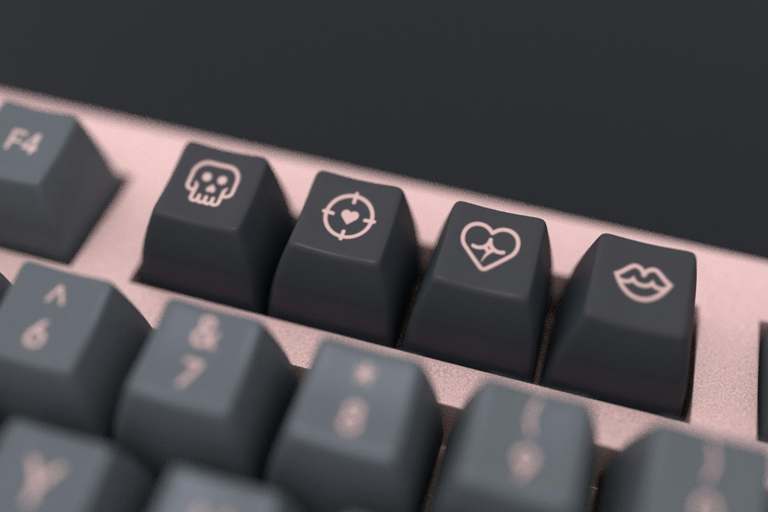 DOMIKEY Villanella SA ABS Doubleshot Custom Keycap Set