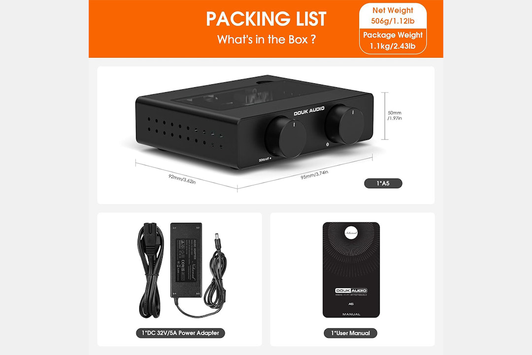 Douk Audio A5 Hi-Fi Power Amplifier
