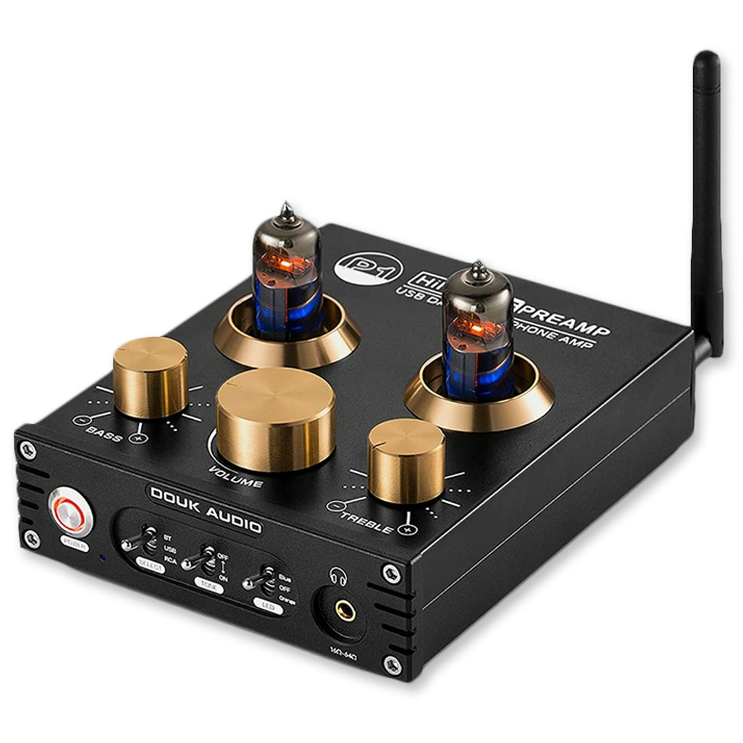Douk Audio P1 Tube Headphone Amp Audiophile DACs Amp Combo DACs