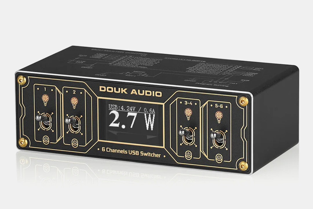 Douk Audio U6 USB Charging Hub With Voltmeter