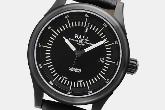 Drop + BALL Watch Co. Night Train DLC Automatic Watch