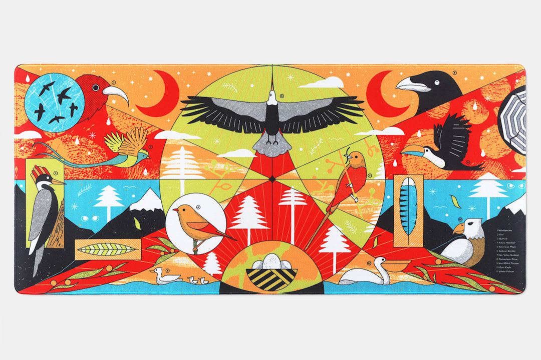 Drop + ArqKeebs Bird Jungle Desk Mat