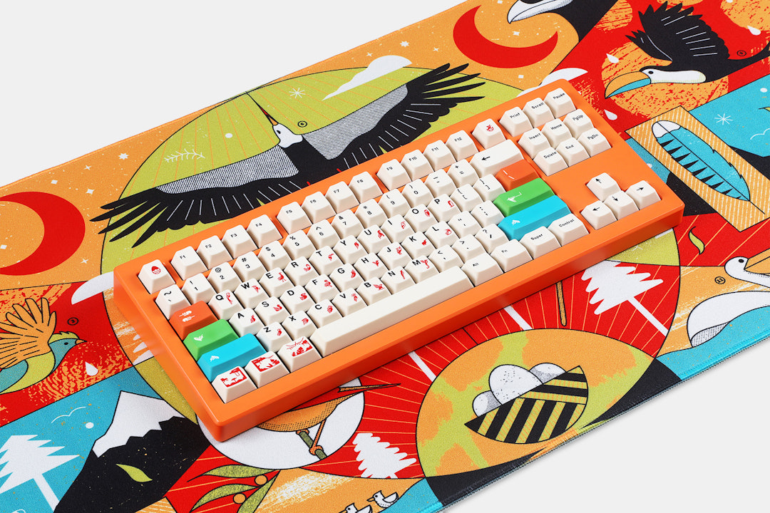 Drop + ArqKeebs Bird Jungle Desk Mat