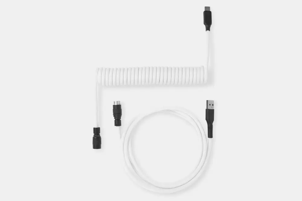Drop Black And White Coiled Keyboard Cable Mechanical Keyboards drop-black-and-white-coiled-keyboard-cable-mechanical-keyboards