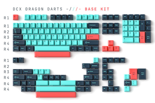 Drop + Captain Sterling DCX Dragon Darts Keycap Set