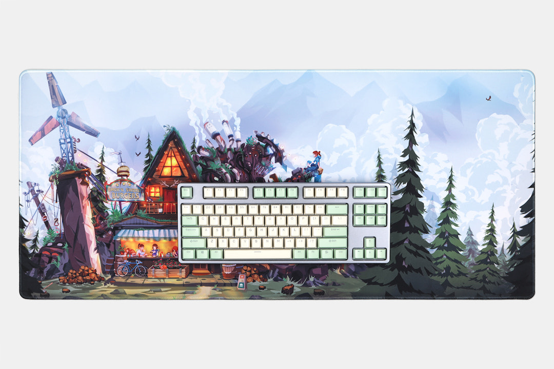 Drop + Chasing Artwork Smok'n Sword Burgers Desk Mat