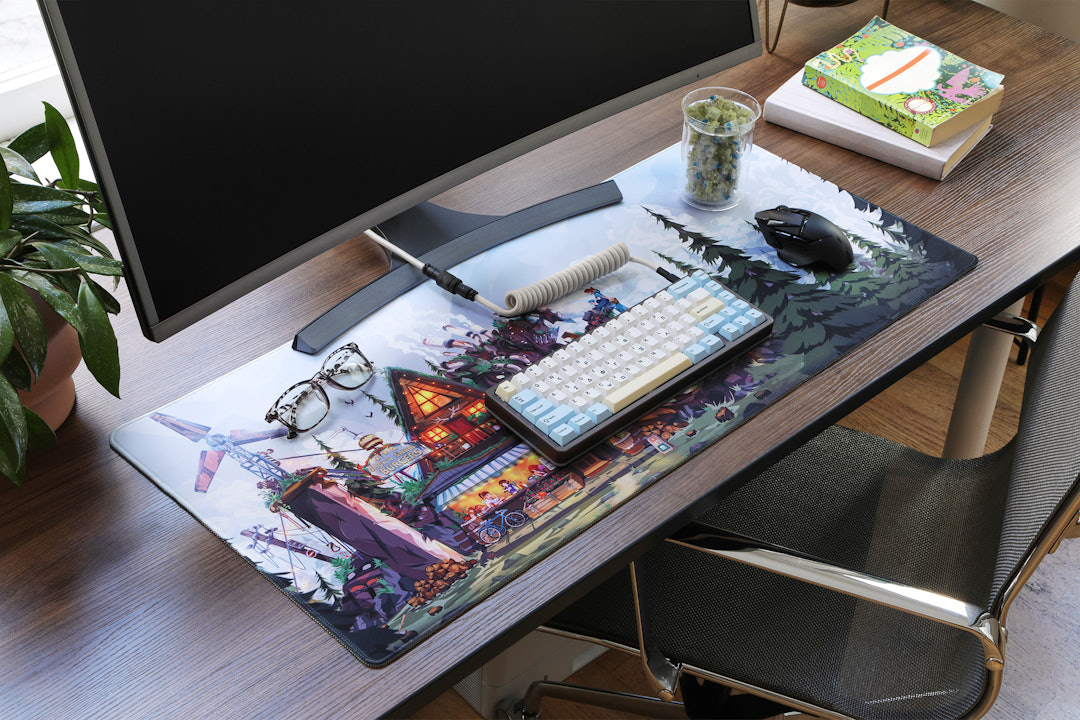 Drop + Chasing Artwork Smok'n Sword Burgers Desk Mat