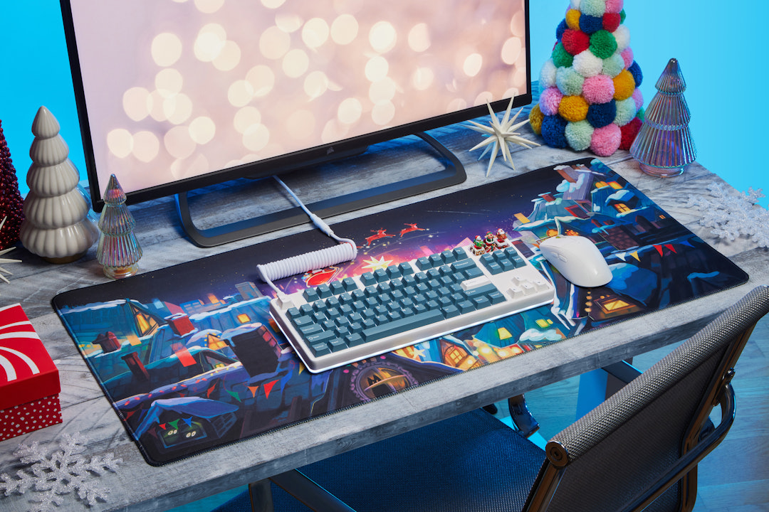 Drop Christmas Desk Mats