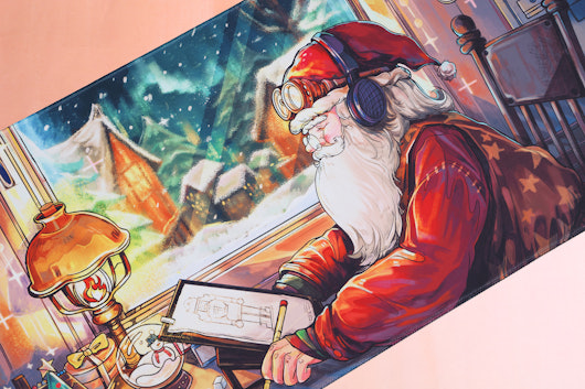 Drop Christmas Desk Mats