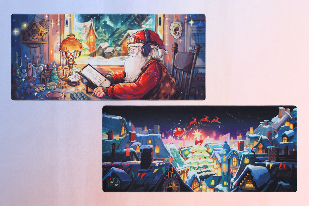 Drop Christmas Desk Mats