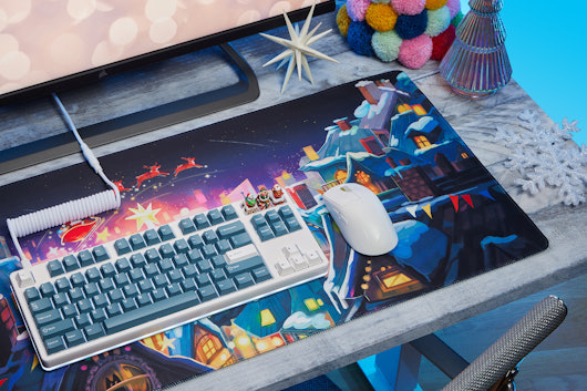 Drop Christmas Desk Mats
