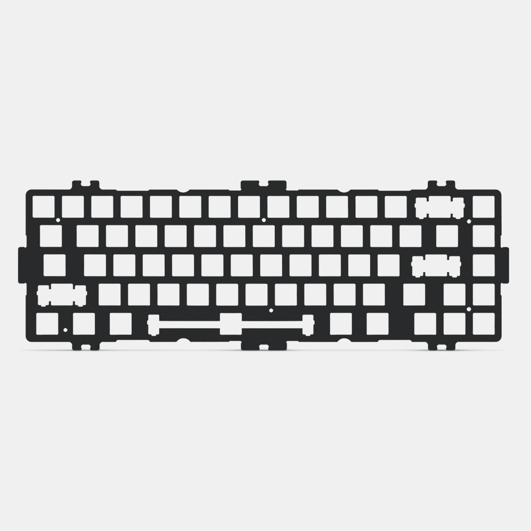 Drop CSTM65 Switch Plates - POM - Black