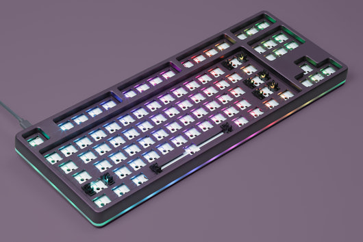 Drop CTRL High-Profile Dark Purple Barebones Keyboard