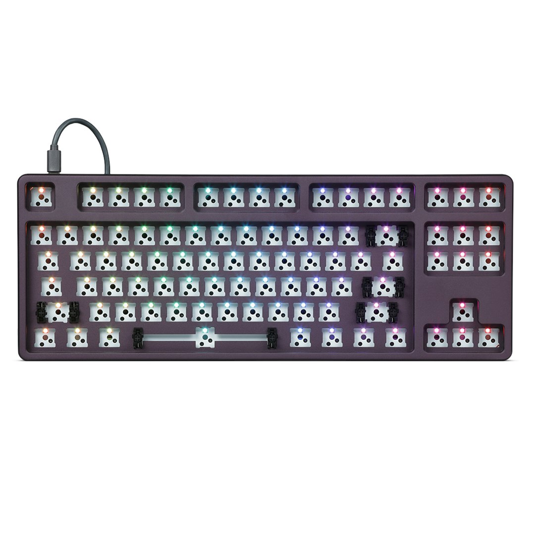 Drop CTRL V1 HighProfile Dark Purple Barebones Keyboard Mechanical
