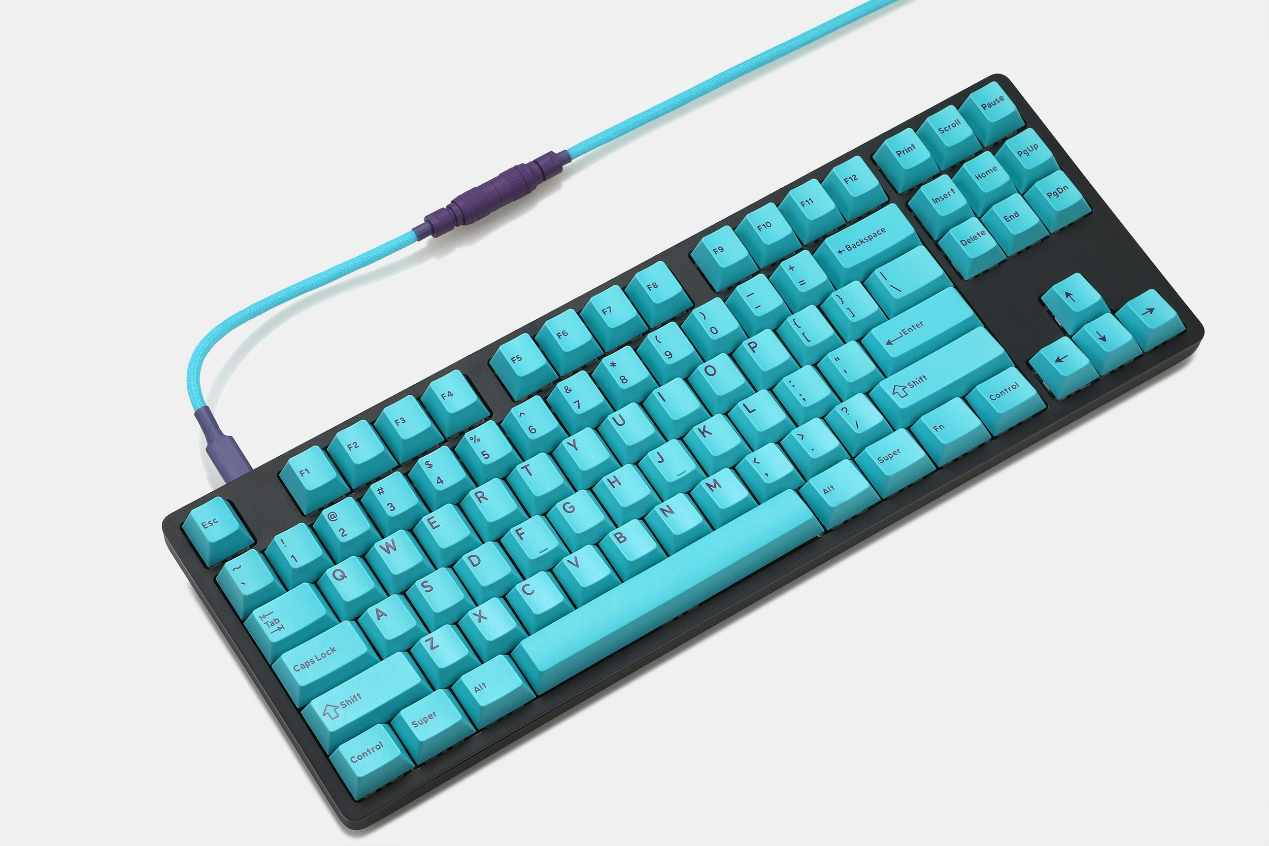 Drop Cyanlet Coiled YC8 Keyboard Cable