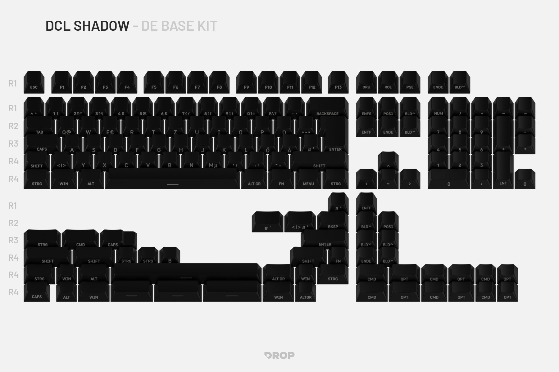 Drop DCL Shadow International Keycap Set