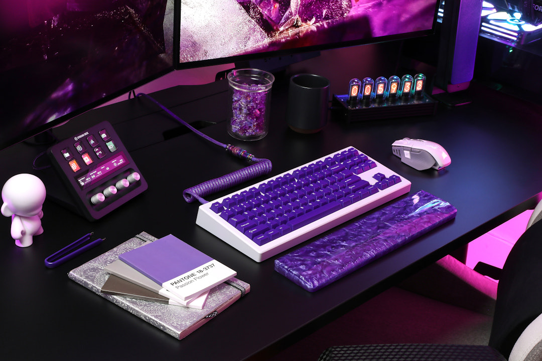 Drop DCX Amethyst Keycap Set