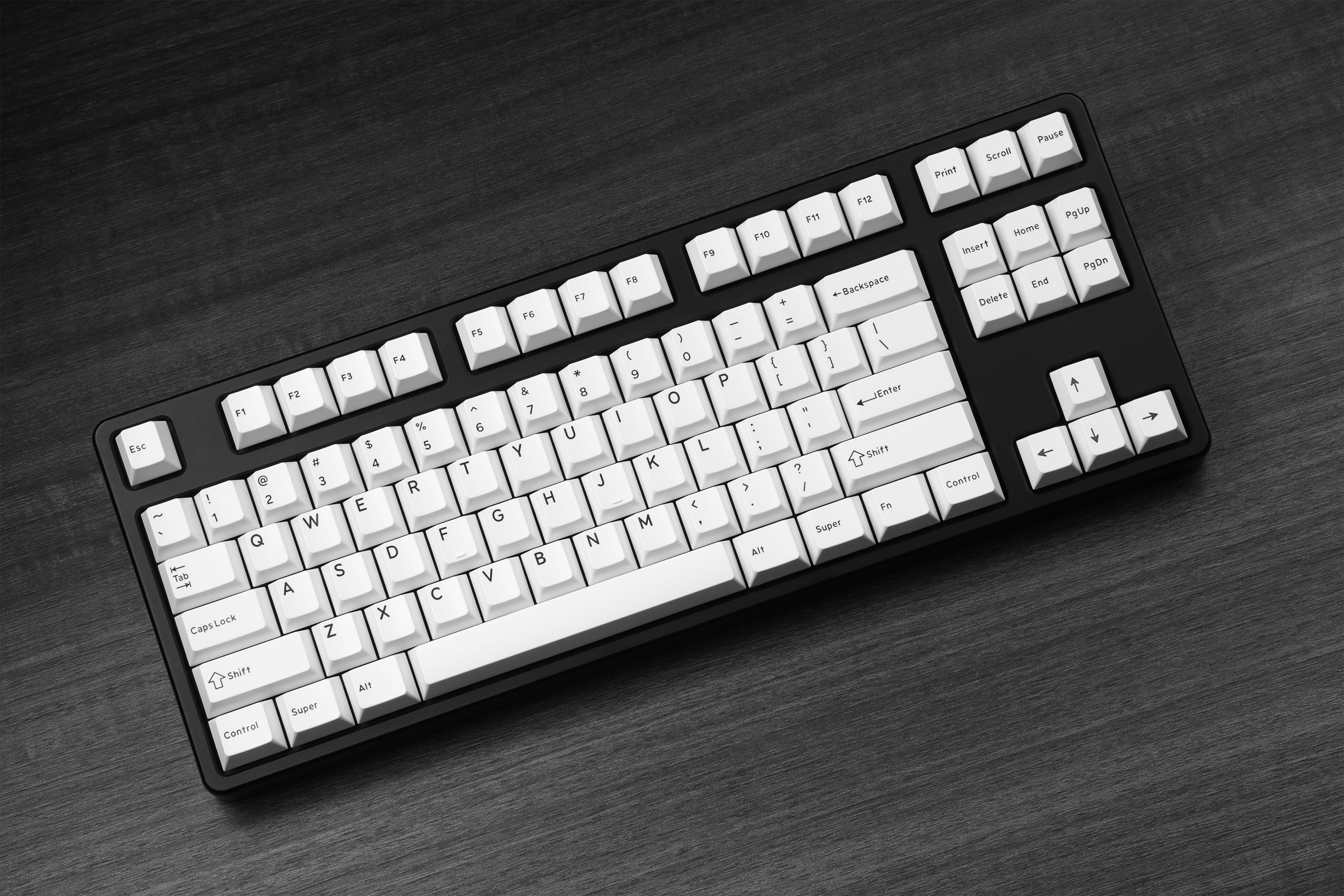 Drop DCX Black-on-White Keycap Set