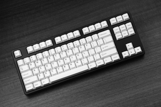 Drop DCX Black-on-White Keycap Set