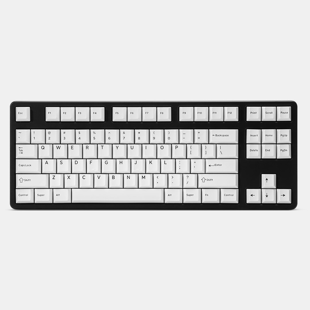 

Drop DCX Black-on-White Keycap Set