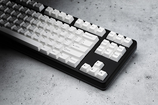 Drop DCX Black-on-White Keycap Set