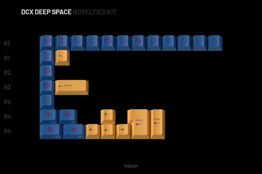 Drop + Booper DCX Deep Space Keycap Set