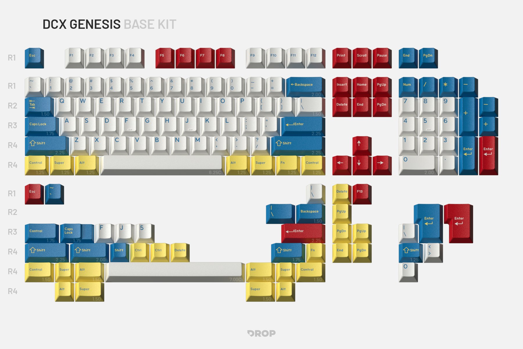 Drop DCX Genesis Keycap Set