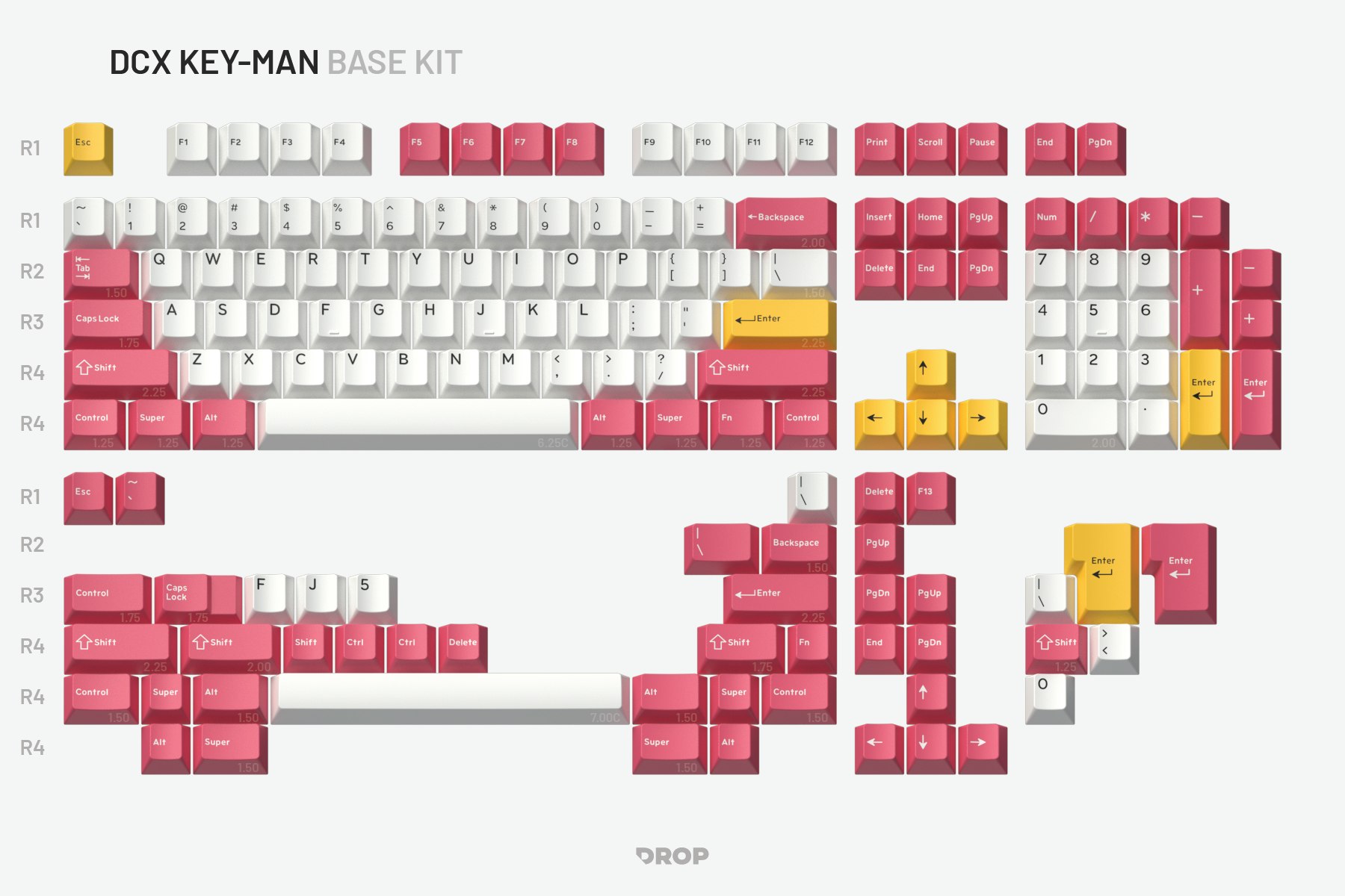 Drop DCX Key-Man Keycap Set