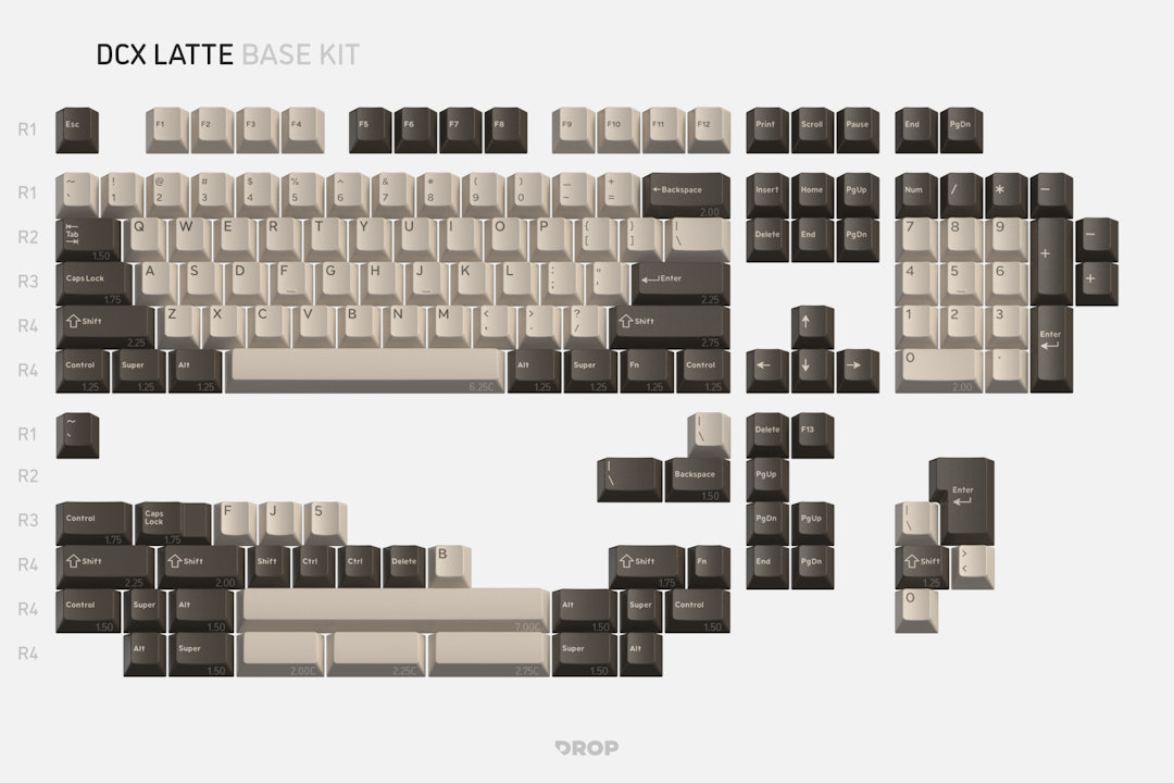 Drop DCX Latte Keycap Set