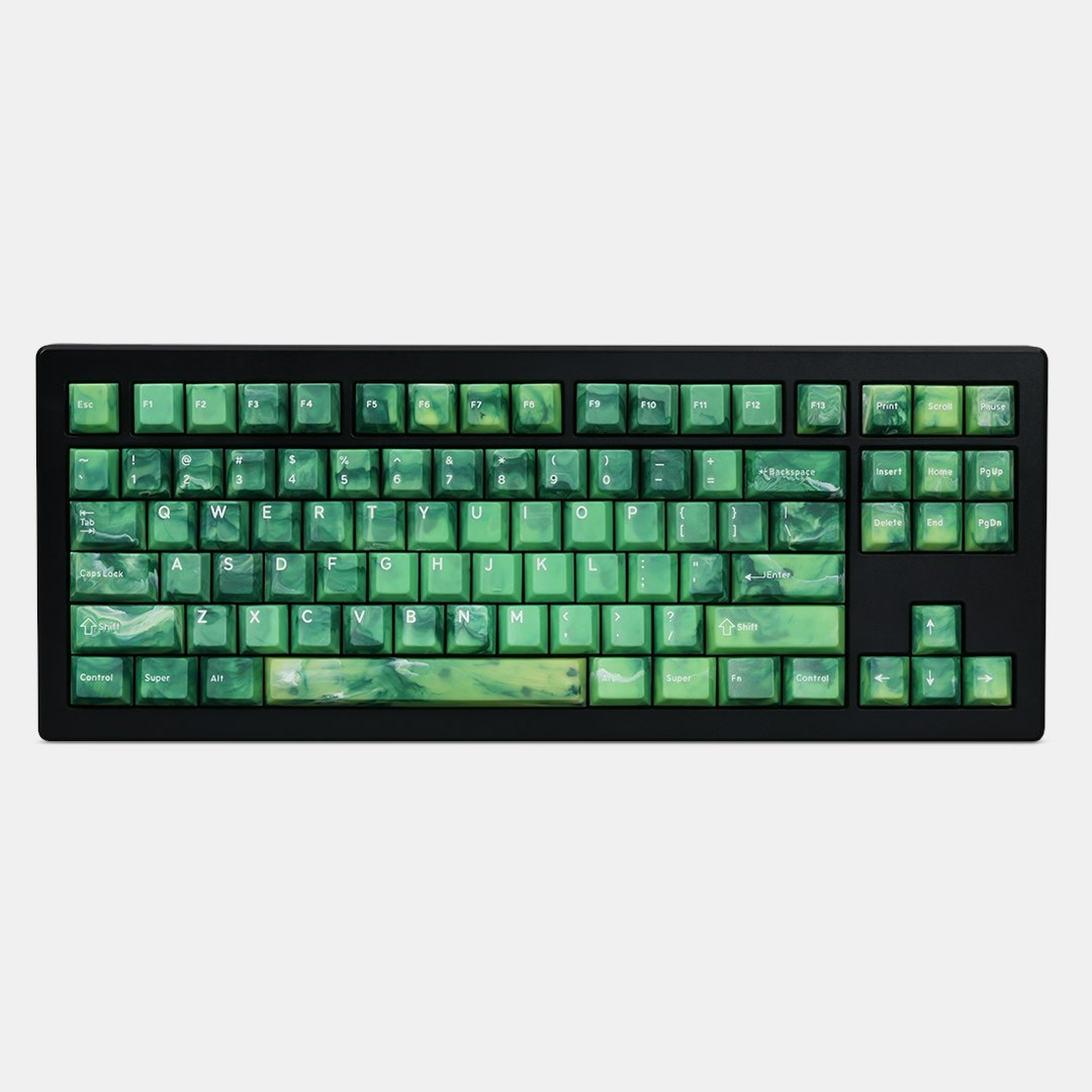 Drop DCX Green Marble Keycap Set Details | Mechanical Keyboards