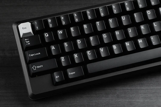 Drop DCX White-on-Black Keycap Set