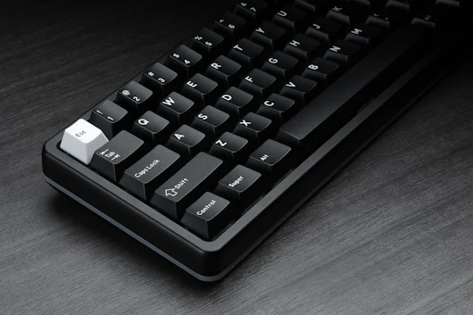 Drop DCX White-on-Black Keycap Set