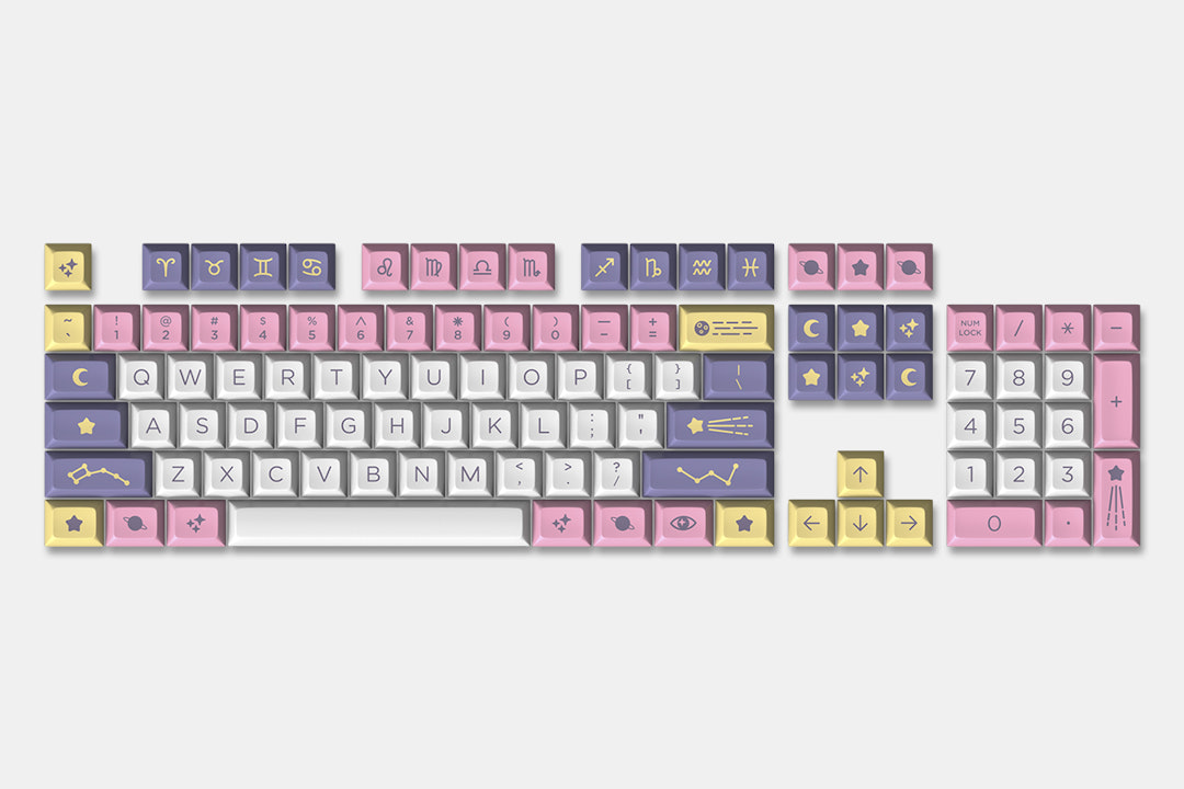 Drop DSA Astrolokeys Keycaps by sailorhg & cassidoo