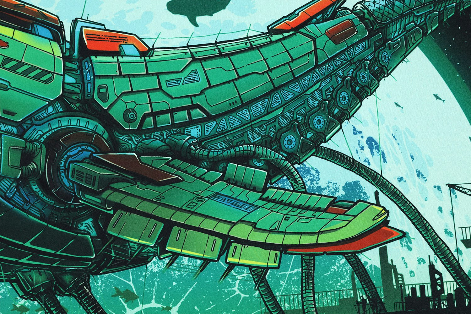 Drop + Dwarf Factory McWhale Desk Mat