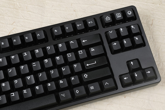 Drop GMK White-on-Black Katakana Custom Keycap Set