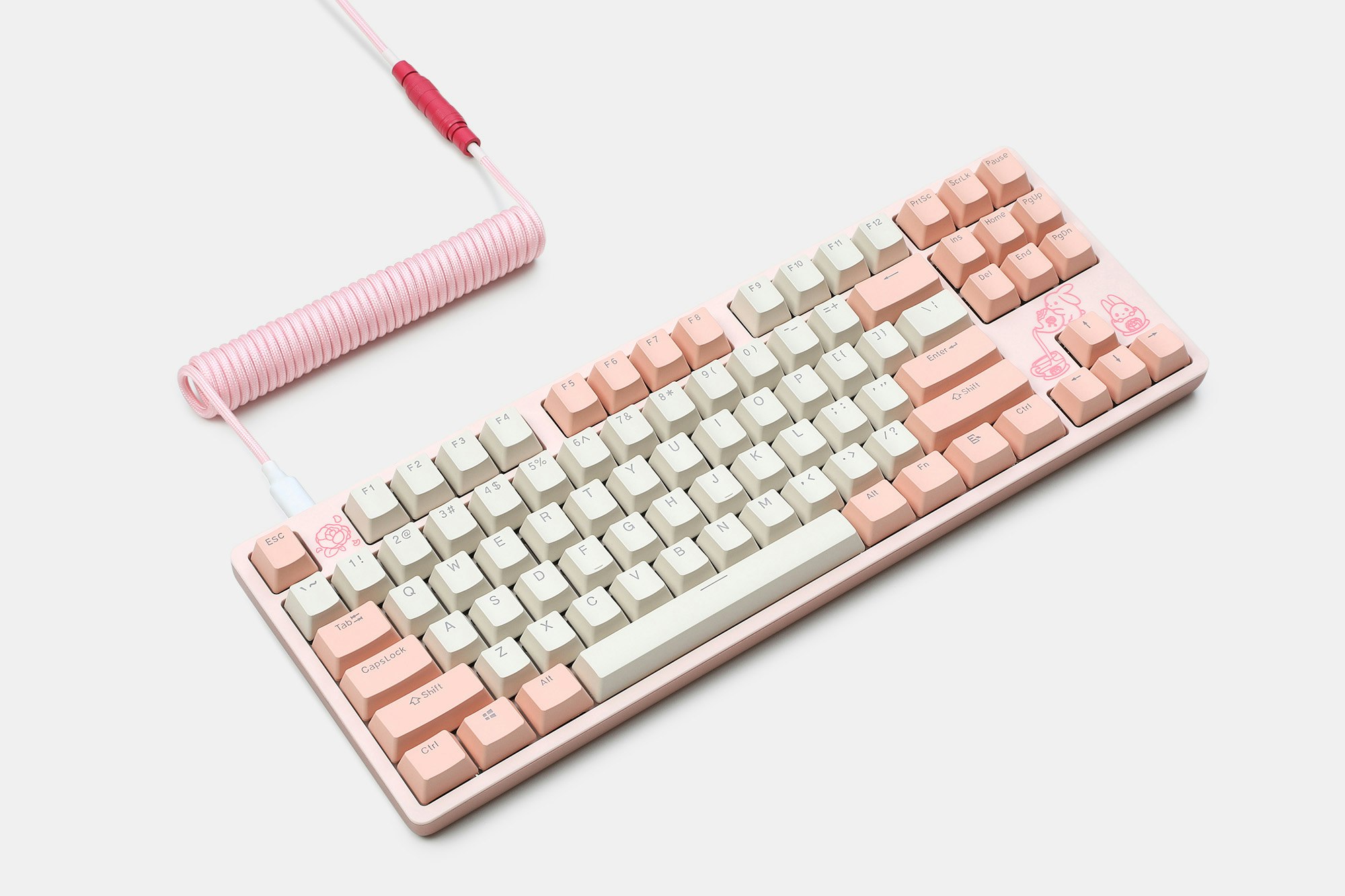 Drop Keyblossom Coiled YC8 Keyboard Cable