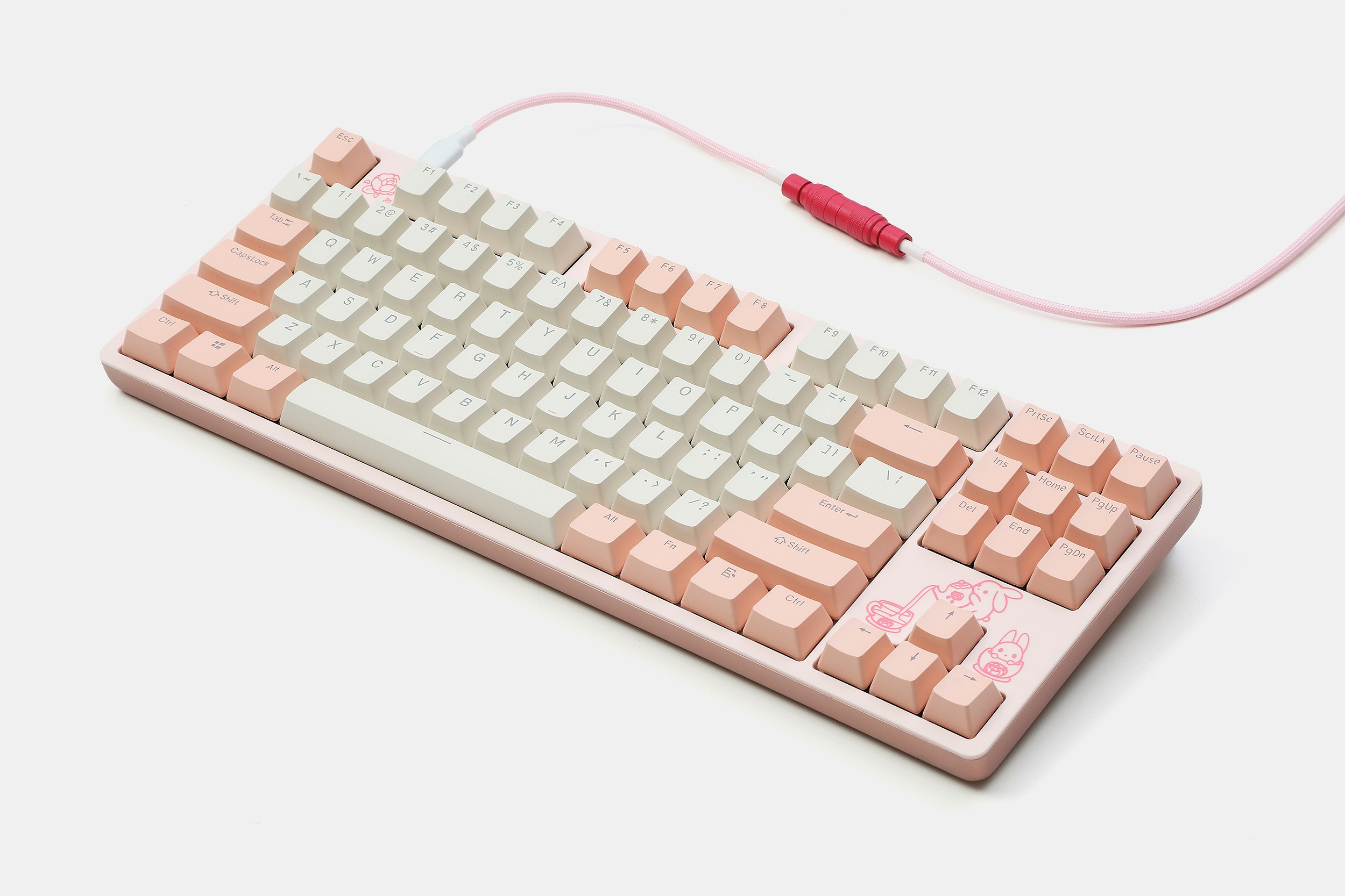 Drop Keyblossom Coiled YC8 Keyboard Cable