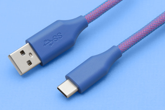 Drop Laser Coiled Aviator USB Cable
