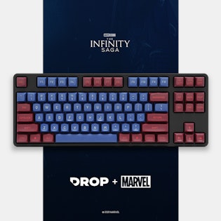 Drop + Marvel Captain America Keycap Set | Mechanical Keyboards