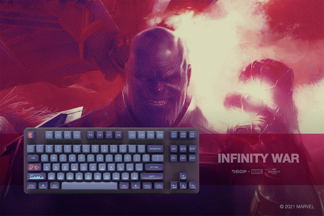 Drop + Marvel Infinity War Keycap Set