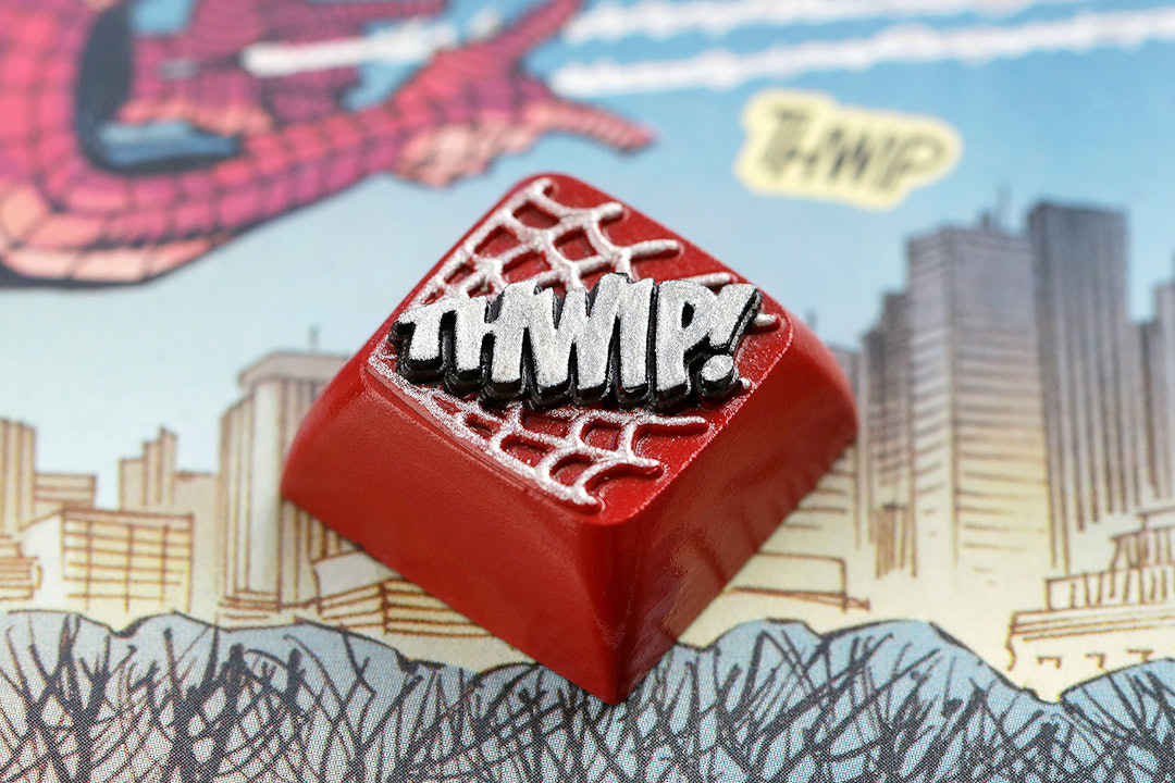 Drop + Marvel Spider-Man THWIP Artisan Keycap