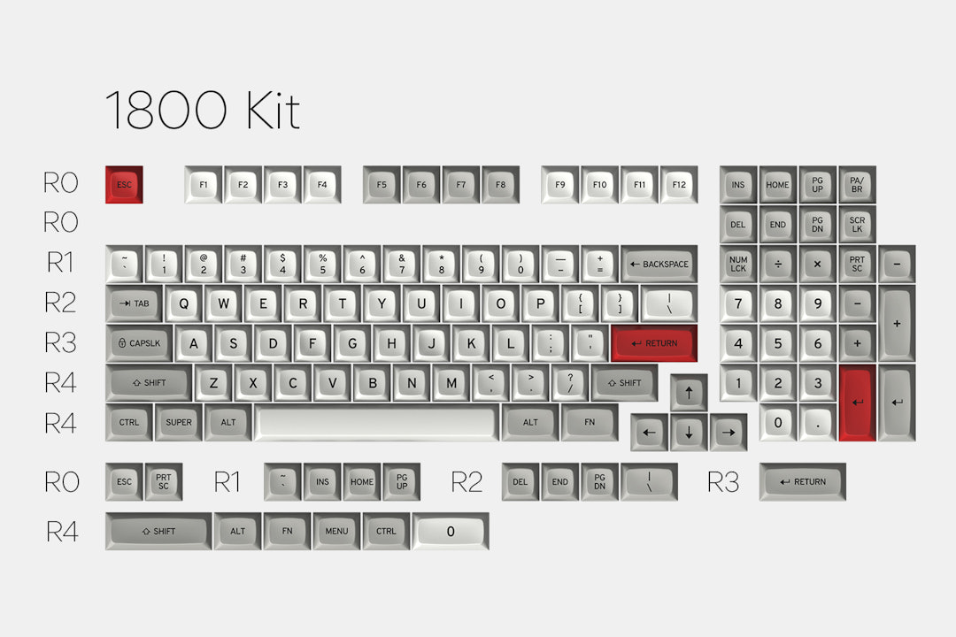 Drop + Matt3o MT3 /dev/tty Keycap Set