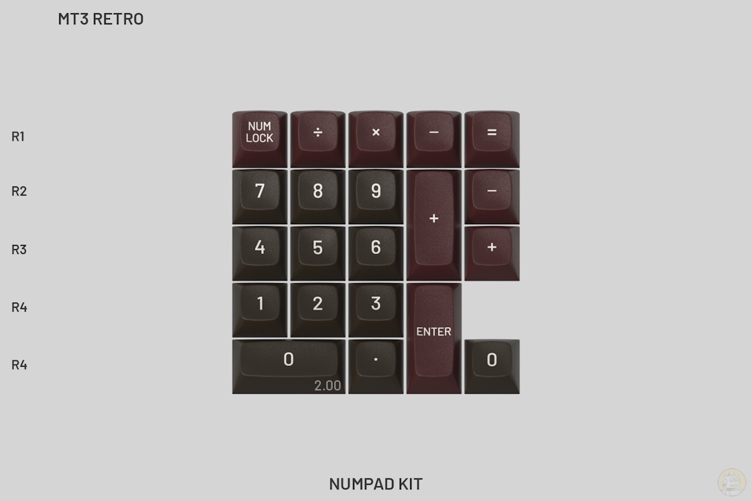 Drop + Matt3o MT3 Retro Keycap Set