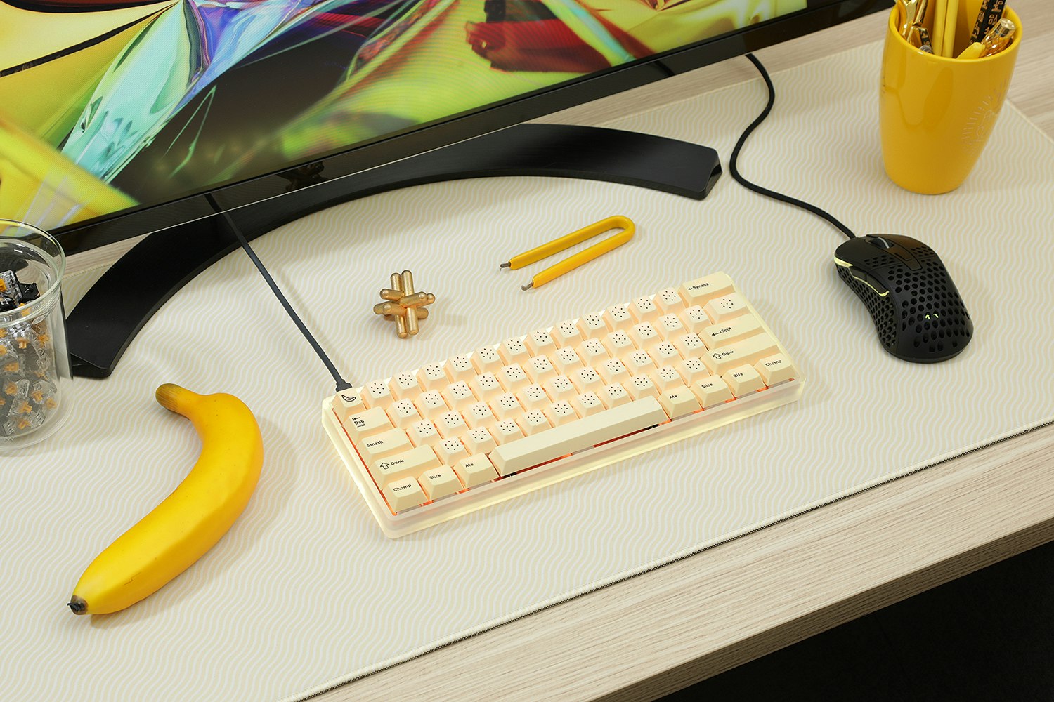 Drop + MiTo DCD Banana Keycap Set