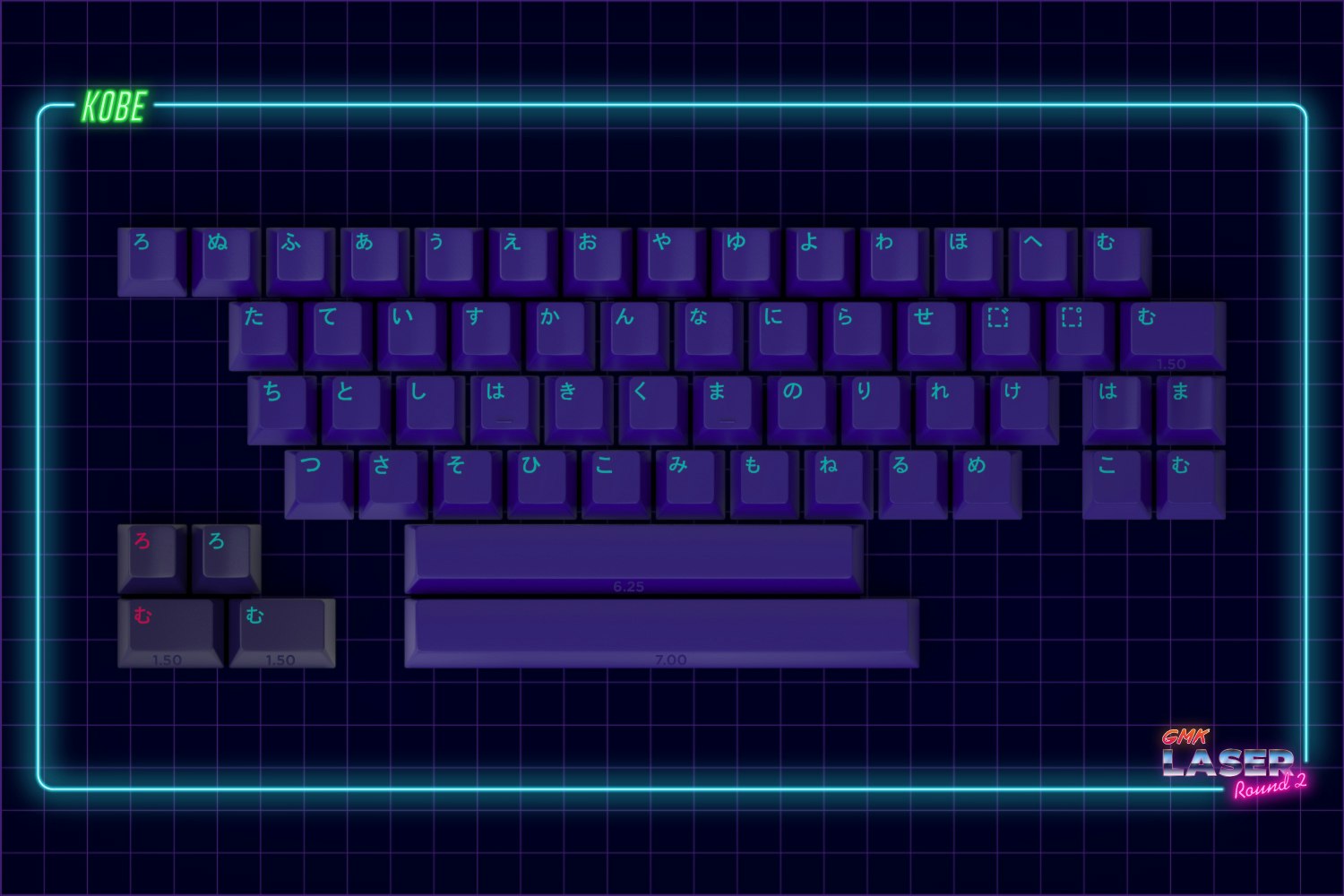 Drop + MiTo GMK Laser Custom Keycap Set