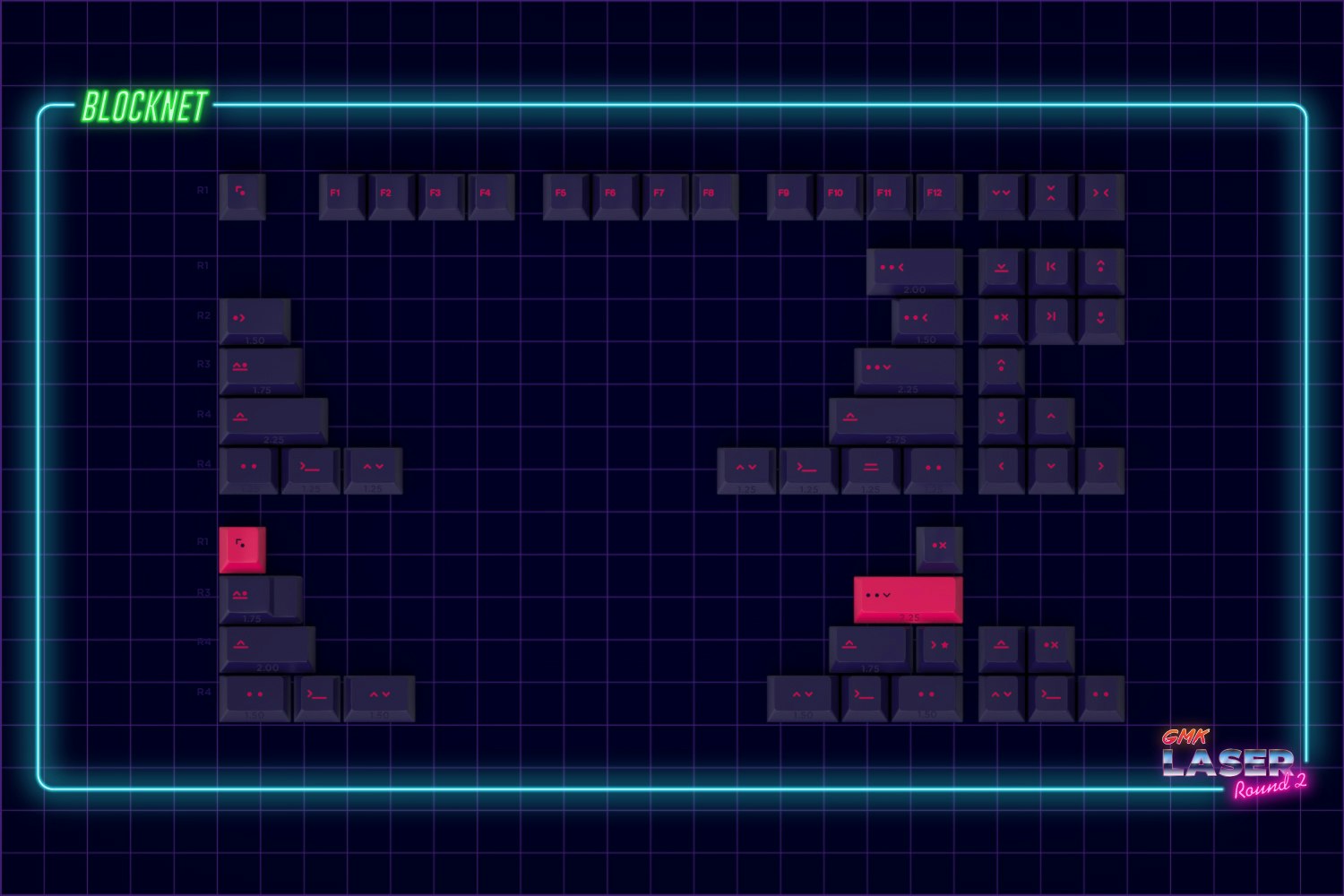 Drop + MiTo GMK Laser Custom Keycap Set