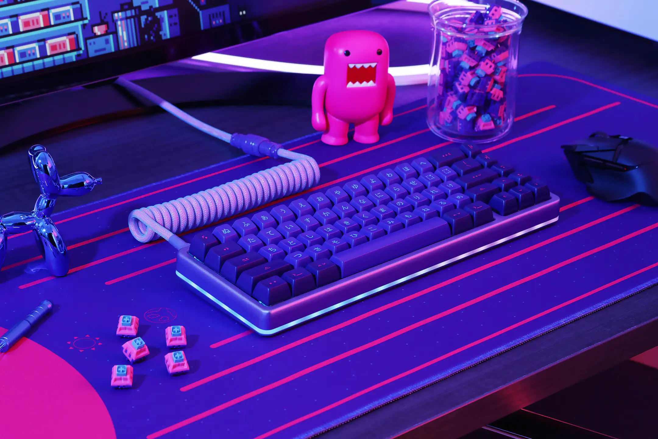 Drop + MiTo SA Laser Custom Keycap Set - Synthwave M170 | Mechanical ...