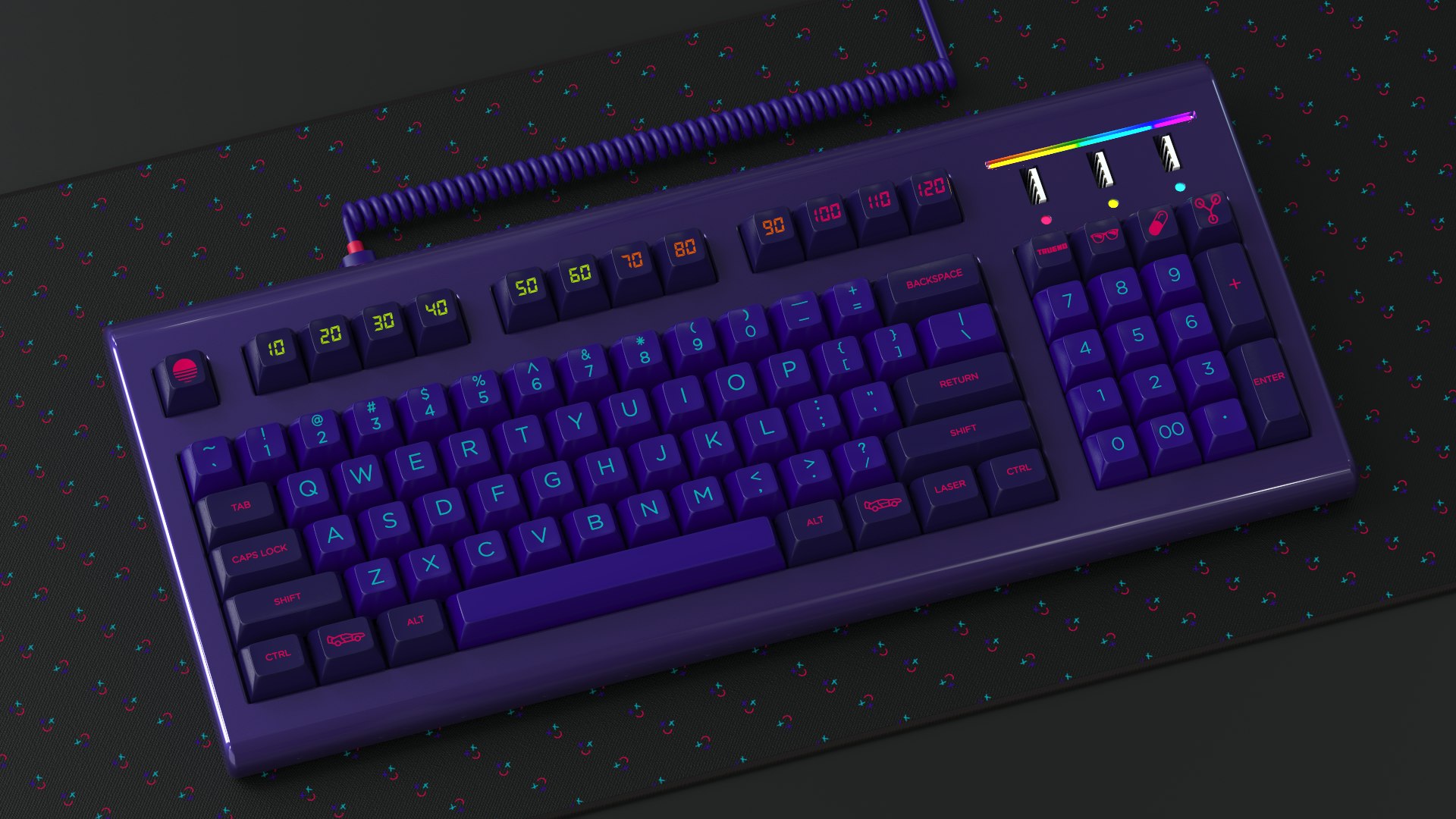 mito sa laser custom keycap set